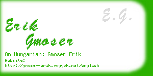 erik gmoser business card